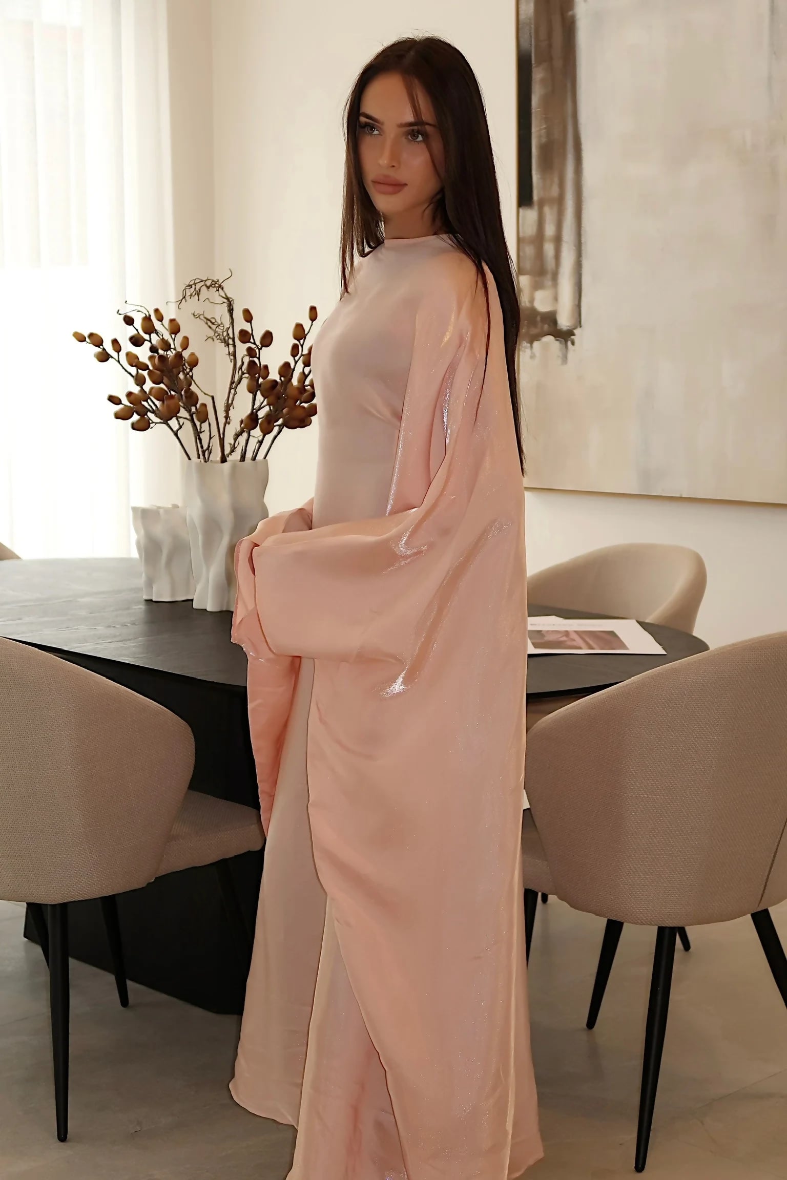 Peachy Butterfly Dress