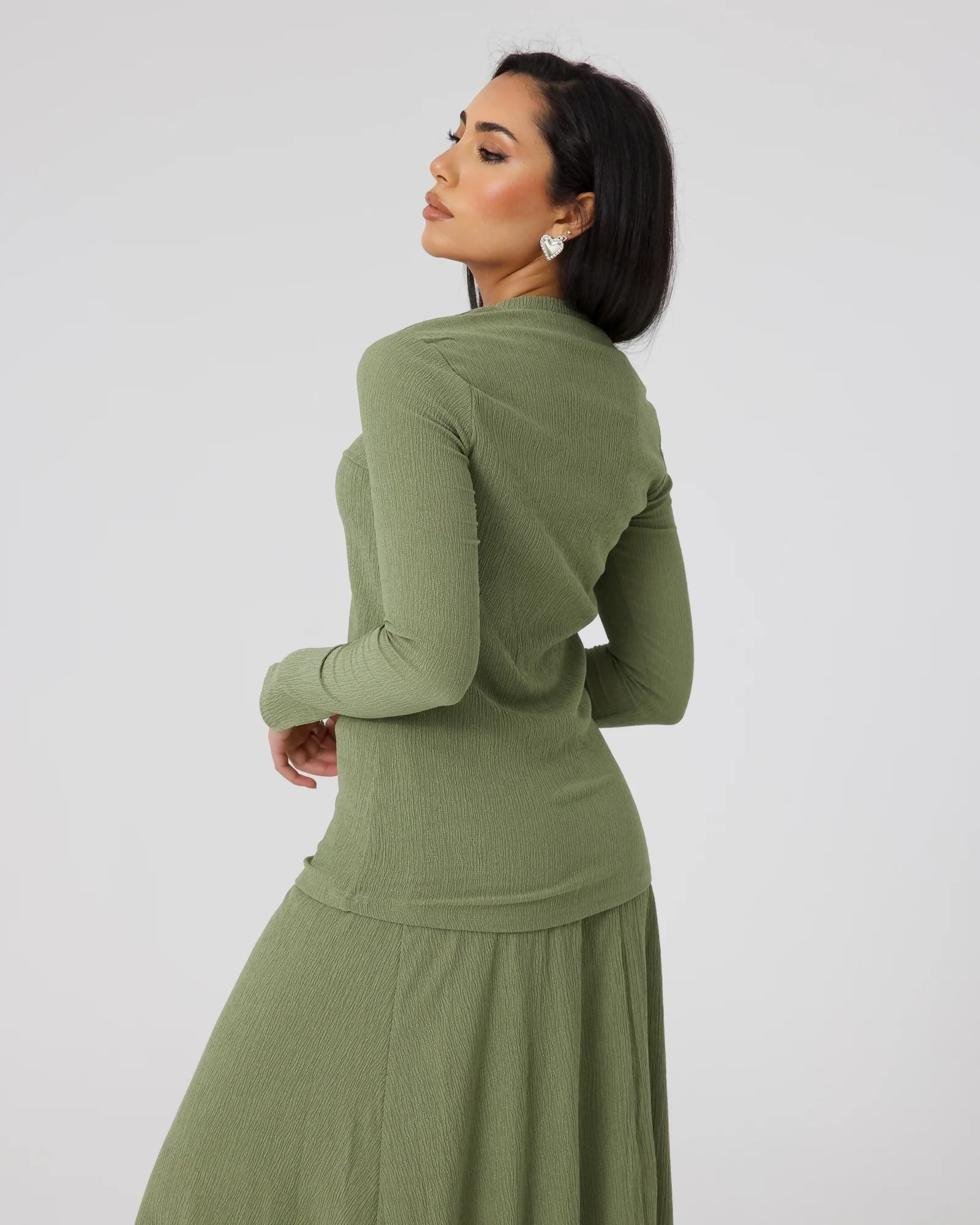 AMORE SWING SKIRT - PISTACHIO ms 3