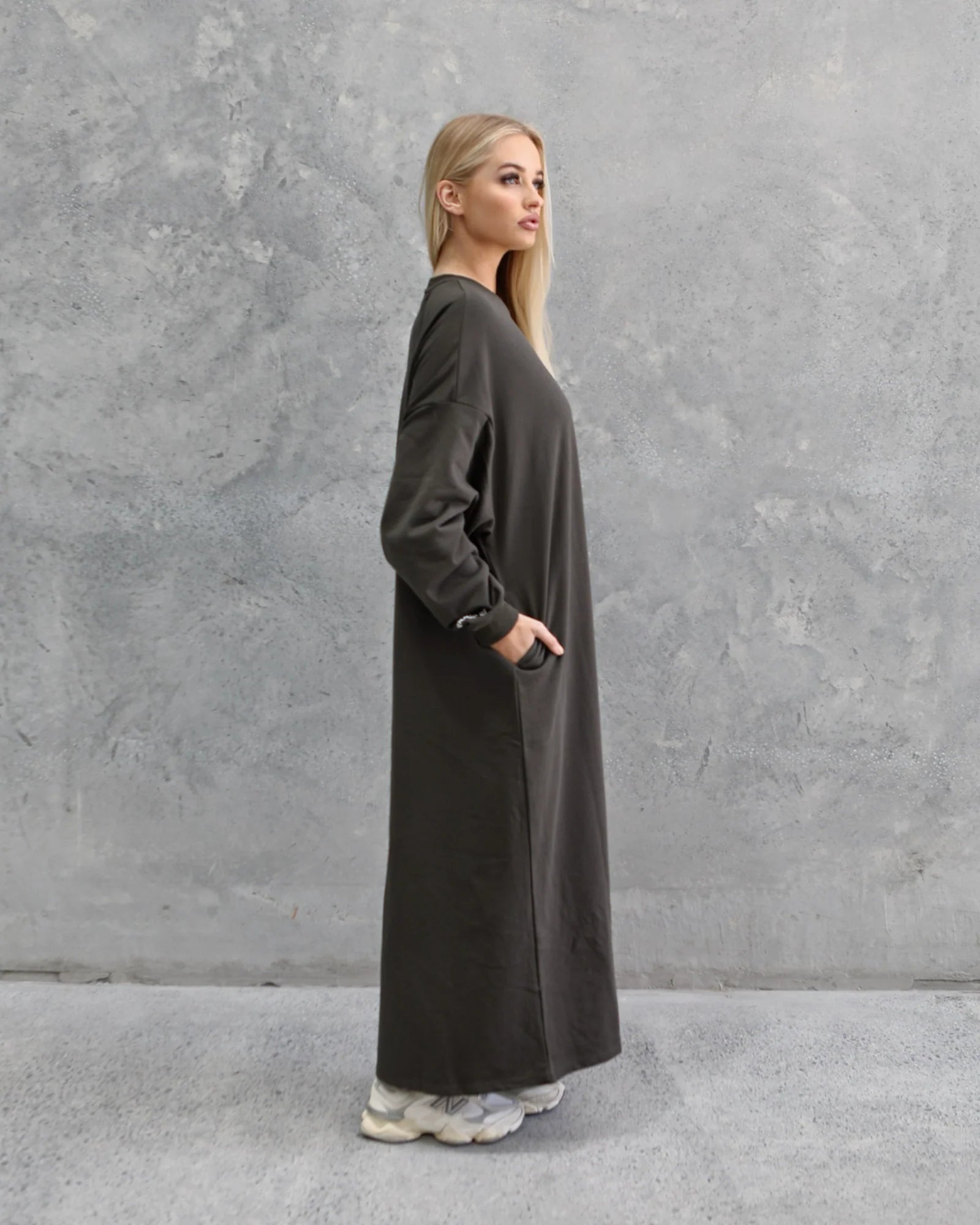 SWEATER DRESS - Deep Forest