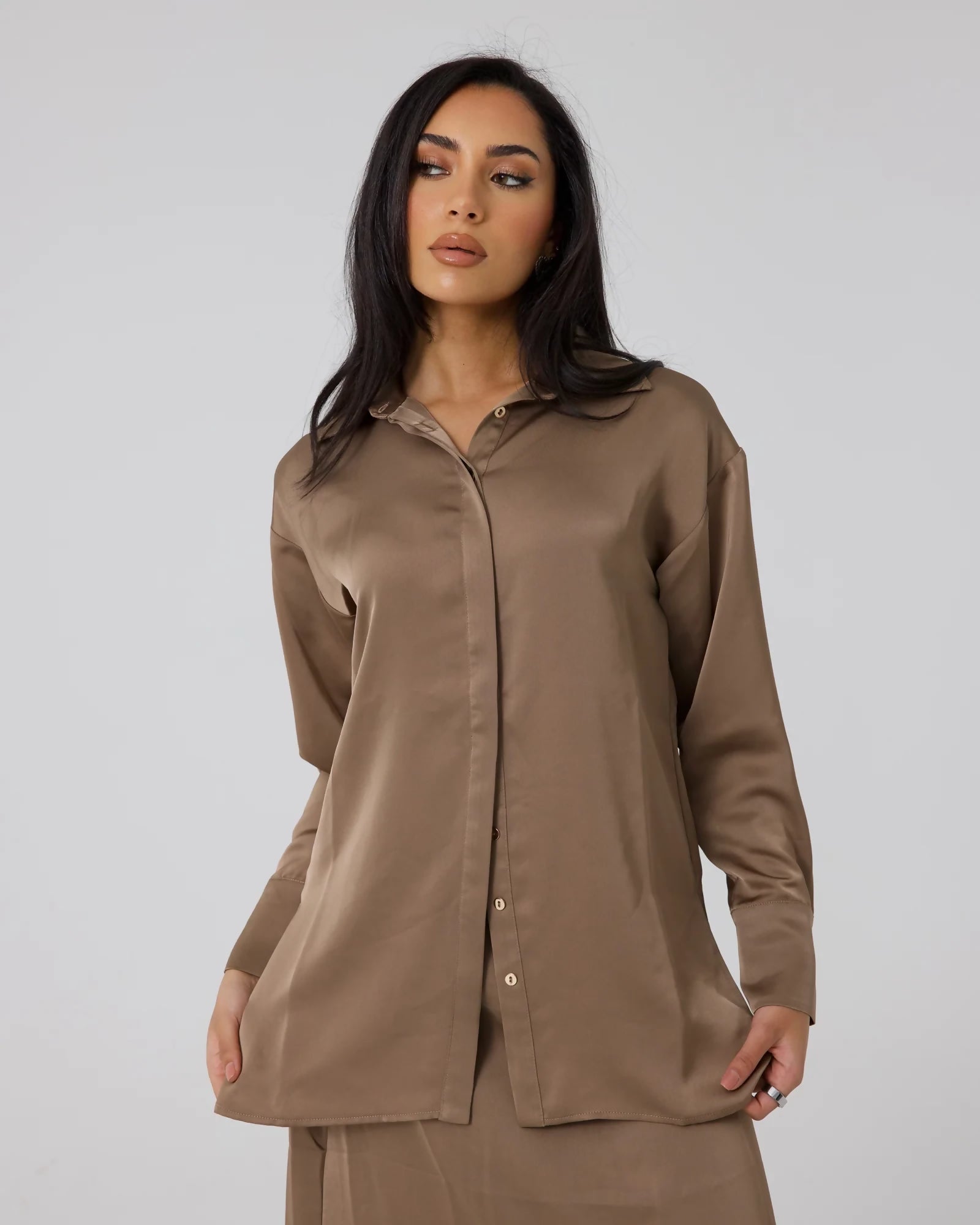 AMORE SIGNATURE SHIRT - MOCHA ms 4