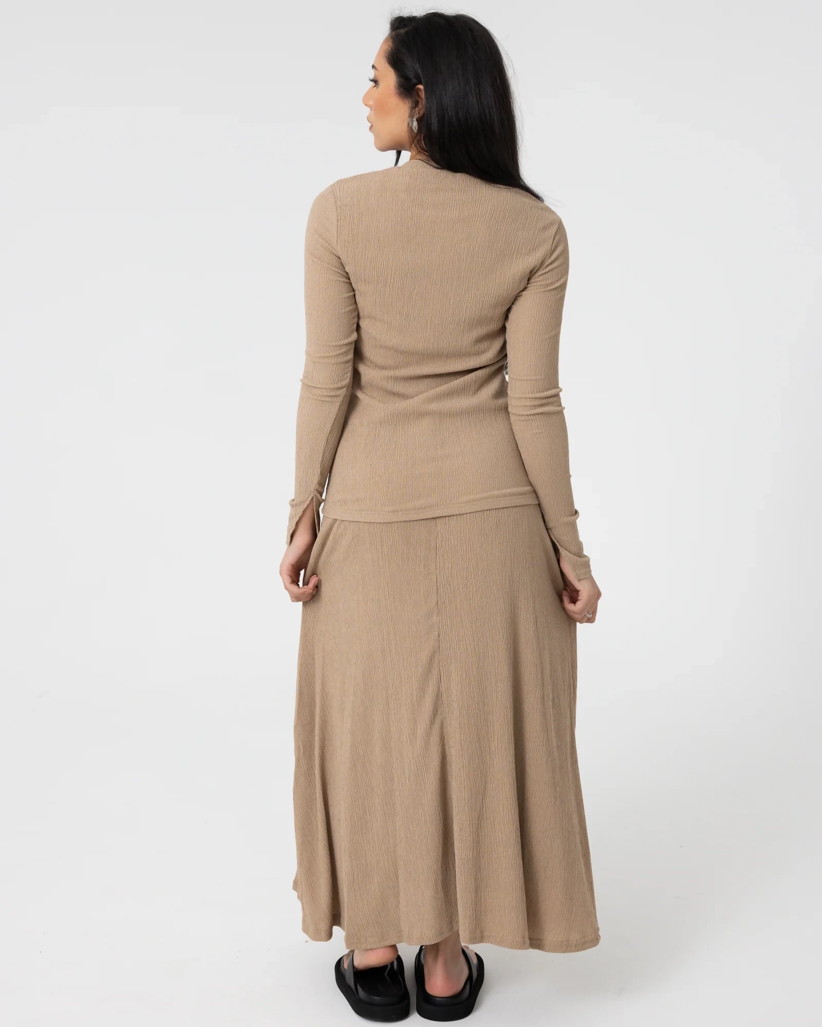 AMORE SWING SKIRT - MINK ms 3