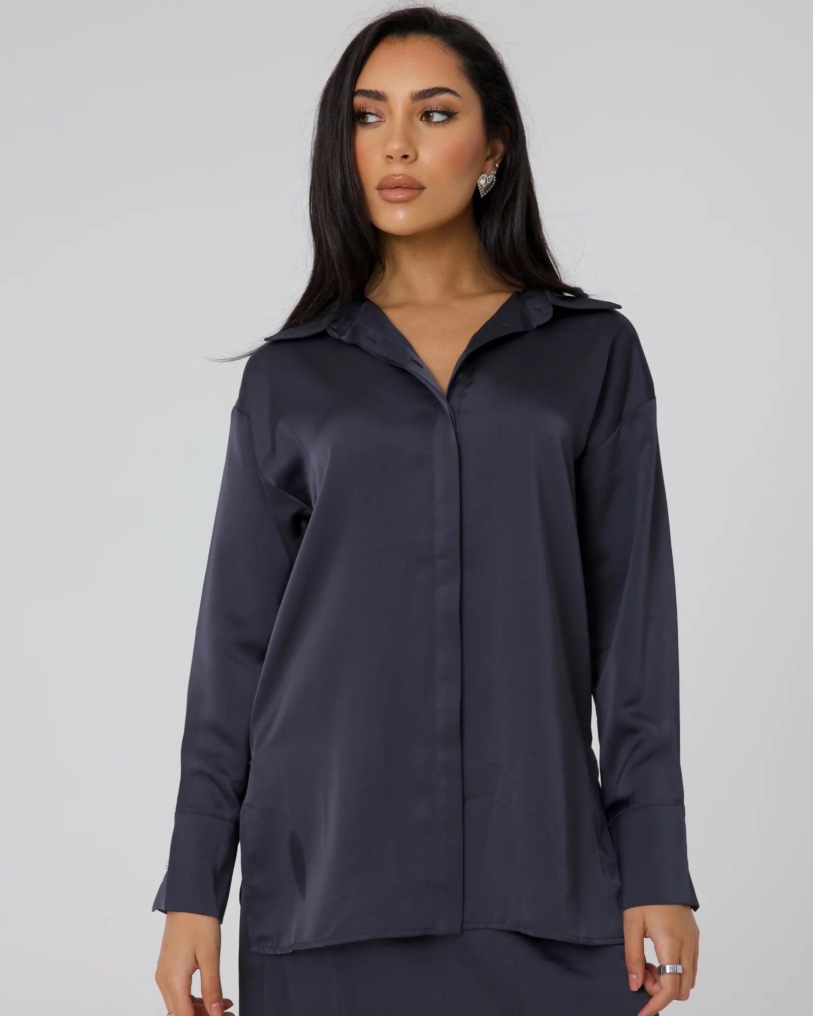 AMORE SIGNATURE SHIRT -STEEL ms 3