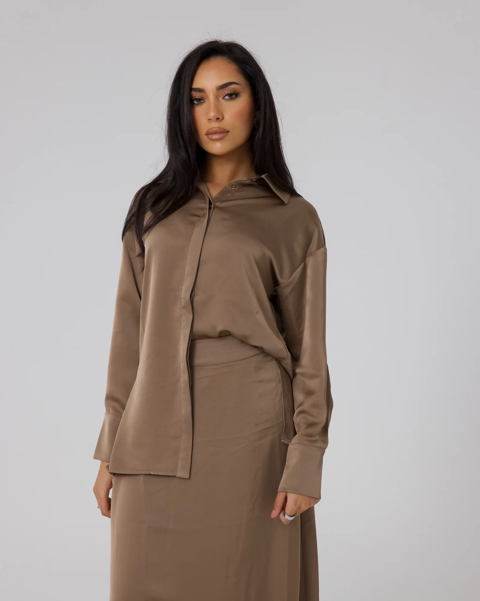 AMORE SIGNATURE SHIRT - MOCHA ms 1