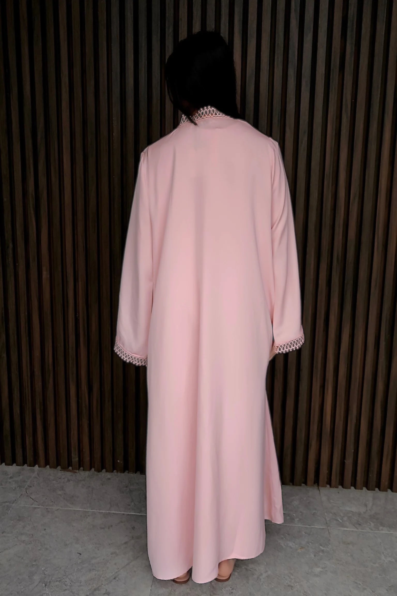 Qamari Abaya Pink