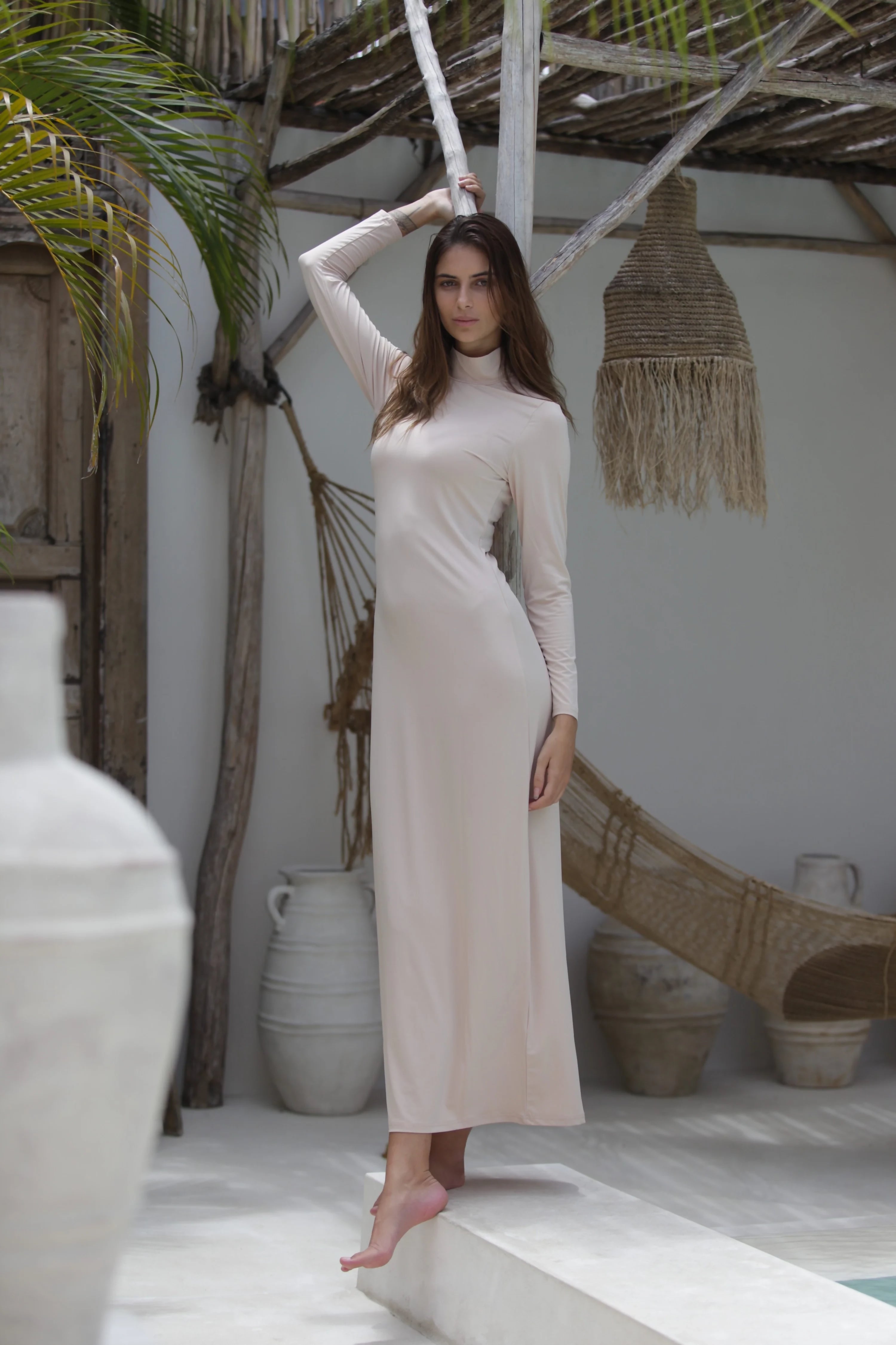 Luxe Slip Dress Clay