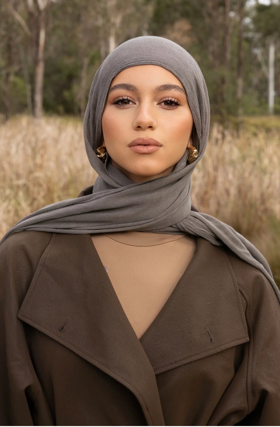 Luxe Rayon Hijab - Smoke