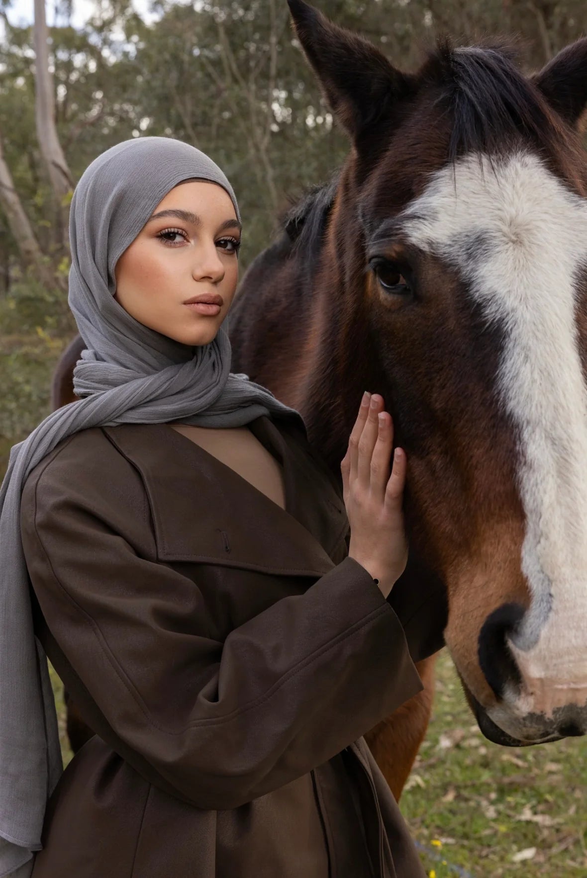 Luxe Rayon Hijab - Smoke