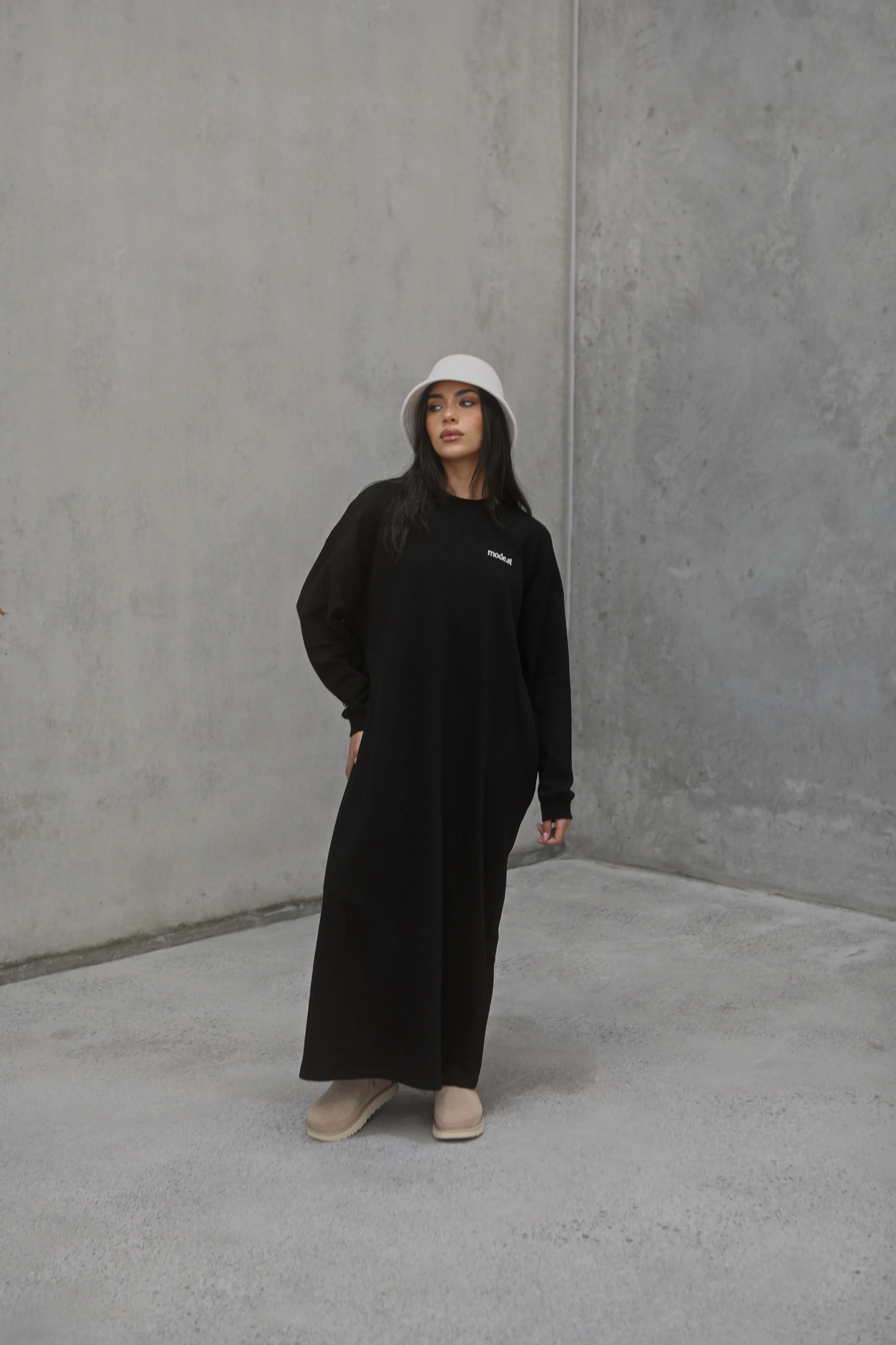 SWEATER DRESS - Black