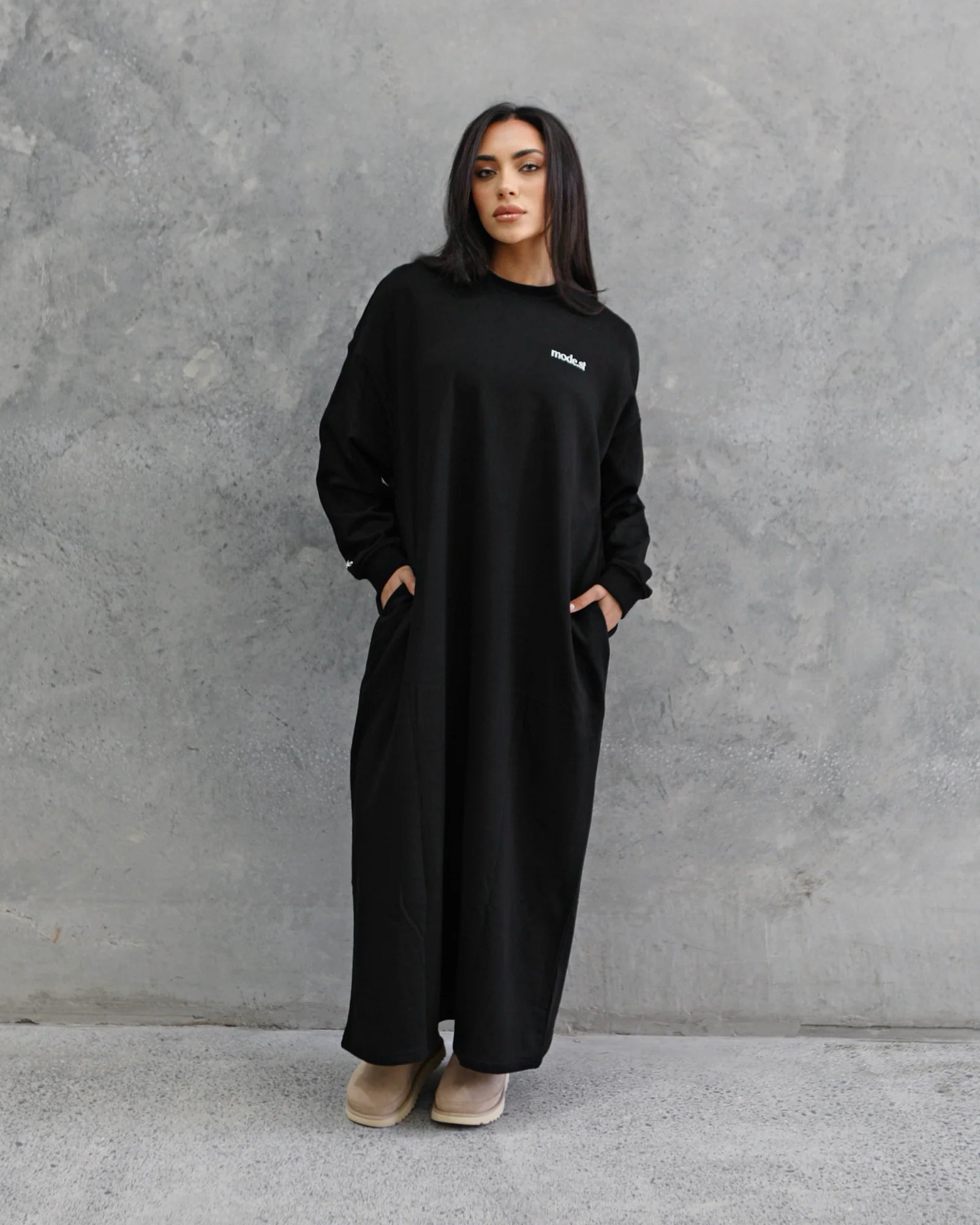 SWEATER DRESS - Black