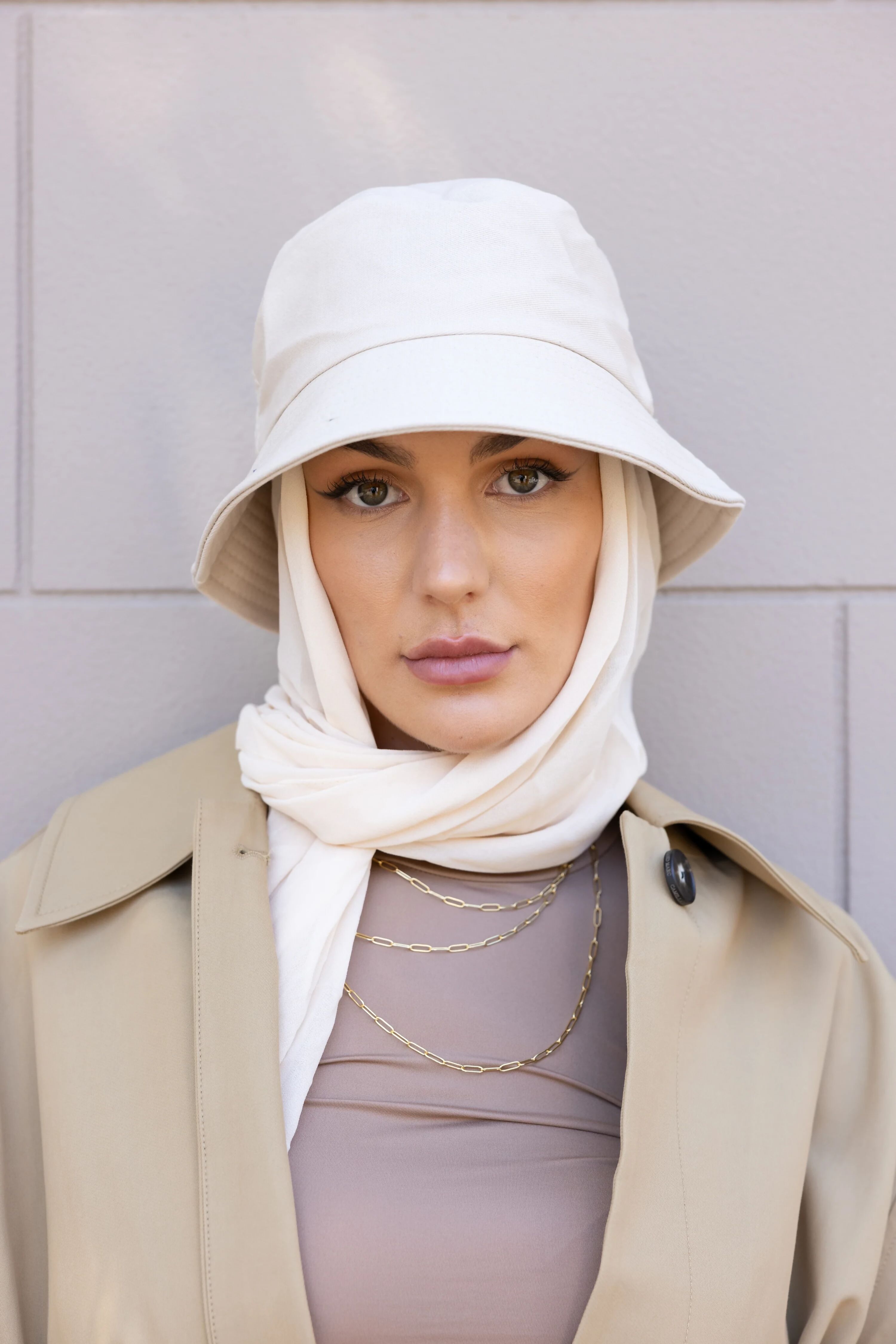 HIJAB BUCKET HAT - SAND