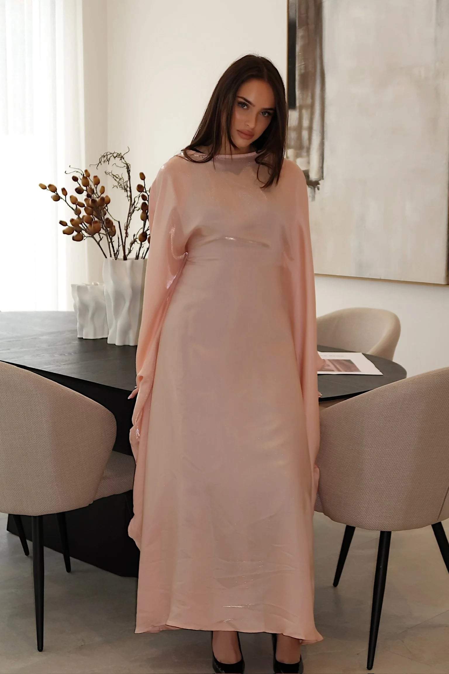 Peachy Butterfly Dress