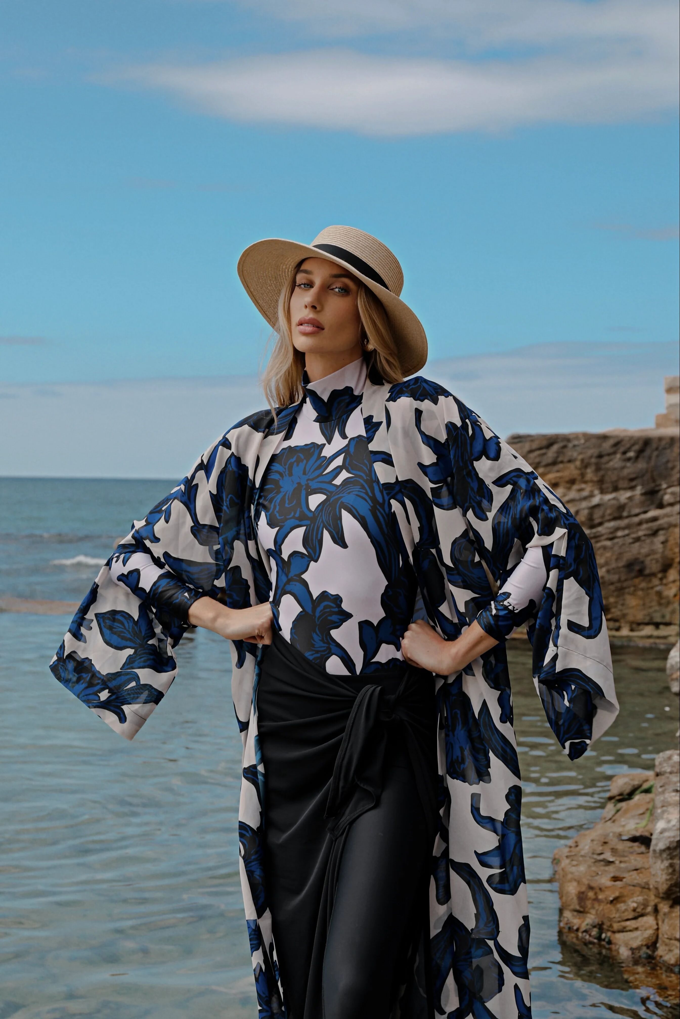 SPLIT SLEEVE KIMONO // BOTANICAL